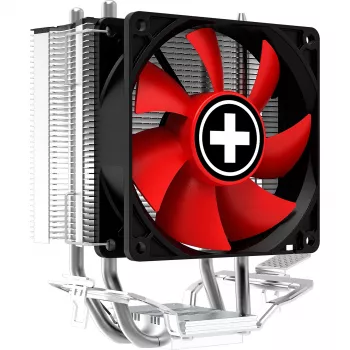 Xilence A402 CPU dzesētājs 9,2 cm Melns, Sarkans, Sudrabs