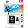 MicroSDHC atmiņas karte Silicon Power 16GB Class 10 UHS-I U1 40 MB/s, ūdensizturīga, melna