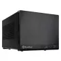 SilverStone SUGO 13 - Galddators - Mini-DTX - bez Barošanas Bloka (AT/PS/2) - Melns - USB/Audio (SST-SG13B-Q)