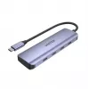 UNITEK uHUB Q4 USB-C centrmezgls 4 porti 5000 Mbit/s Pelēks