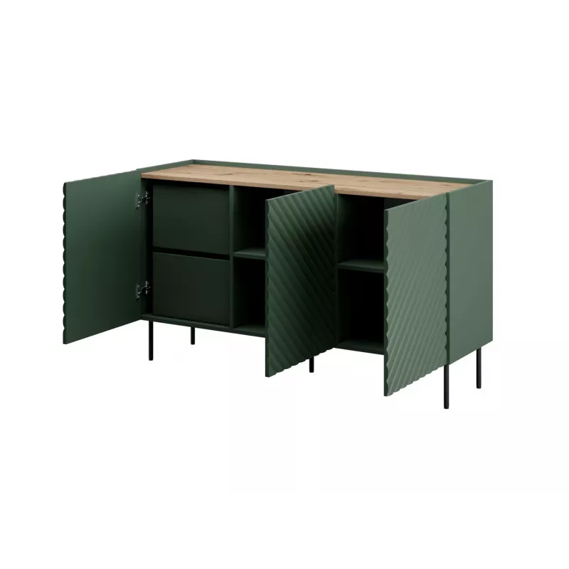 3D2SZ ONDA kumode 150x45xH85 zaļš