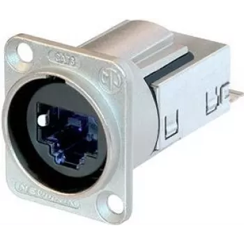 Neutrik NE8-FDY0-C6 etherCON D-spraudnis, sievišķais, IP65, CAT6