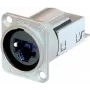 Neutrik NE8-FDY0-C6 etherCON D-spraudnis, sievišķais, IP65, CAT6