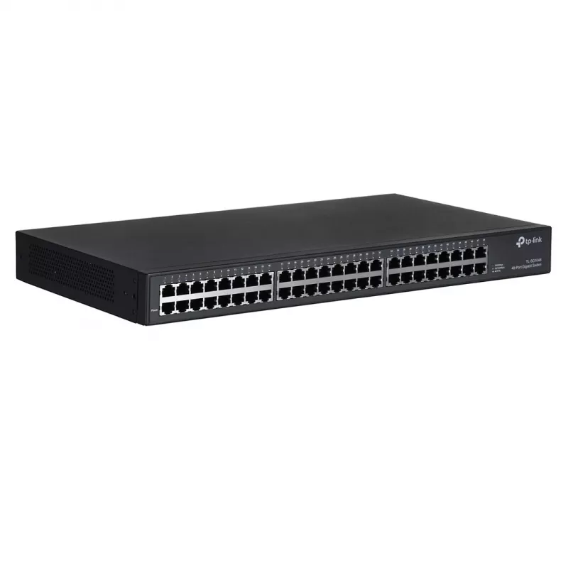 TP-Link TL-SG1048 Nenodrošināts Gigabitu Ethernet (10/100/1000) 1U Melns