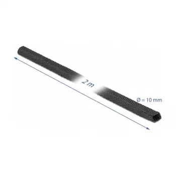 Siltum saraušanās caurule DeLOCK 20792 2 m x 10 mm melna