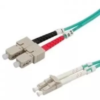 VALUE LWL-Cable 50/125µm OM3, LC/SC, tirkīzzils 10m (21.99.8718)