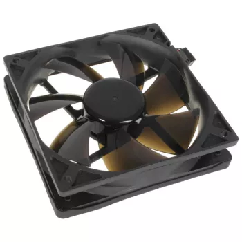 Datora korpusa ventilators NoiseBlocker BlackSilentPro PLPS 120 mm, 1500 RPM, 100 m³/h, 4,5 V, melns