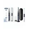 Oral-B iO8 Series Duo elektriskā zobu birste, uzlādējama, 6 režīmi, 2 uzgaļi, Black Onyx/White