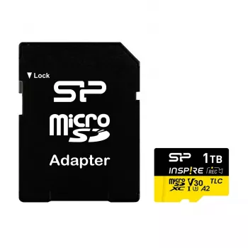 Atmiņas karte Silicon Power Inspire 256 GB MicroSDXC V30 UHS-I U3 A2 4K + adapteris (SP256GBSTXLA2V1NSP)