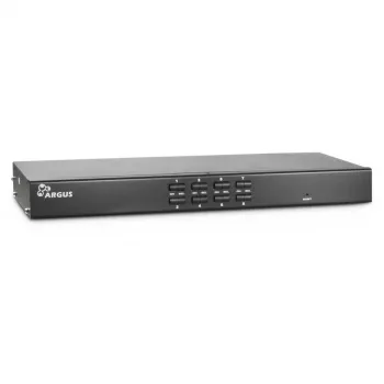 Inter-Tech KVM AS-9108DU 8-portu KVM slēdzis, rack montāžai, melns (88887233)