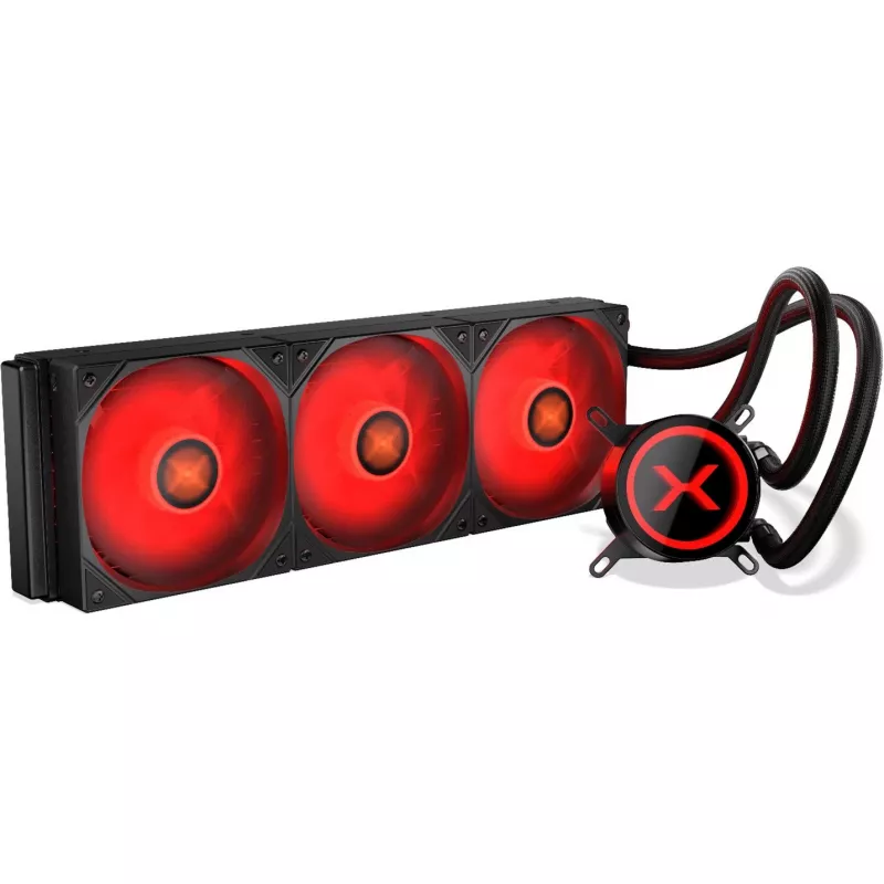 KRUX HydroX 360 ARGB AIO šķidruma procesora dzesētājs, 360 mm, melns