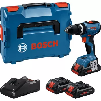 Bezvadu triecienuzgriežņu atslēga Bosch GSB 18V-65 2x 4,0 Ah akumulatori