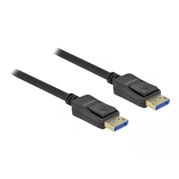 Delock DisplayPort kabelis - DisplayPort (vīrišķais) uz DisplayPort (vīrišķais) - DisplayPort 2.0 - 1,0 m - Atbalsta 10K 60 Hz (10 240 x 4320) - Melns (80261)