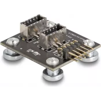DeLOCK 67176 Iekšējais USB Type-E Adapteris 9 Kontaktu Vīriešu Melns