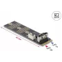 DELOCK 64290 M.2 Key B uz SATA 7-pin adapteris (vertikāls)
