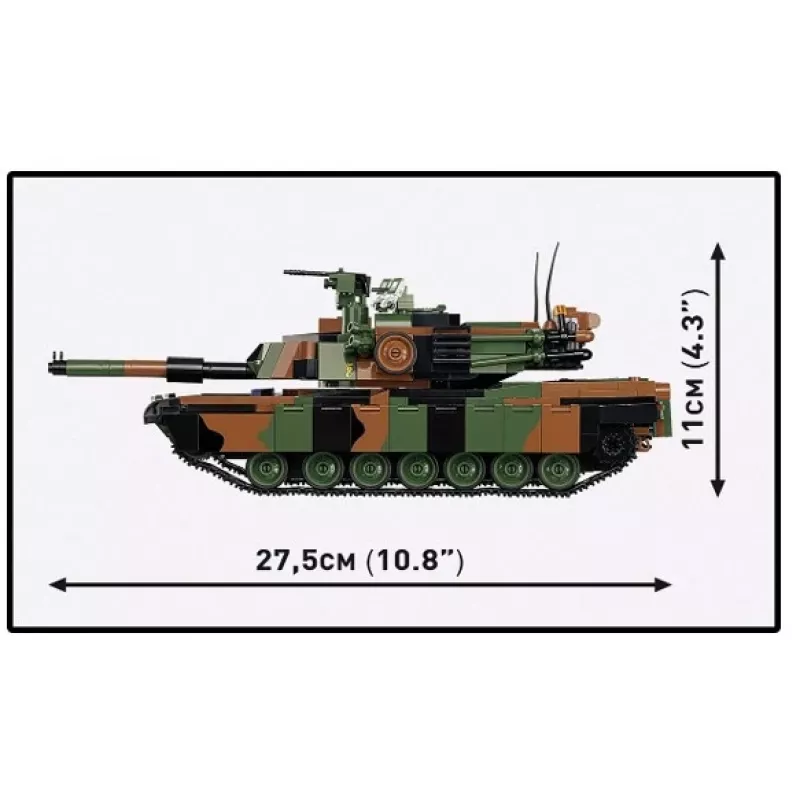 Konstruktors Cobi M1A2 SEPV3 Abrams ar 1065 klucīšiem