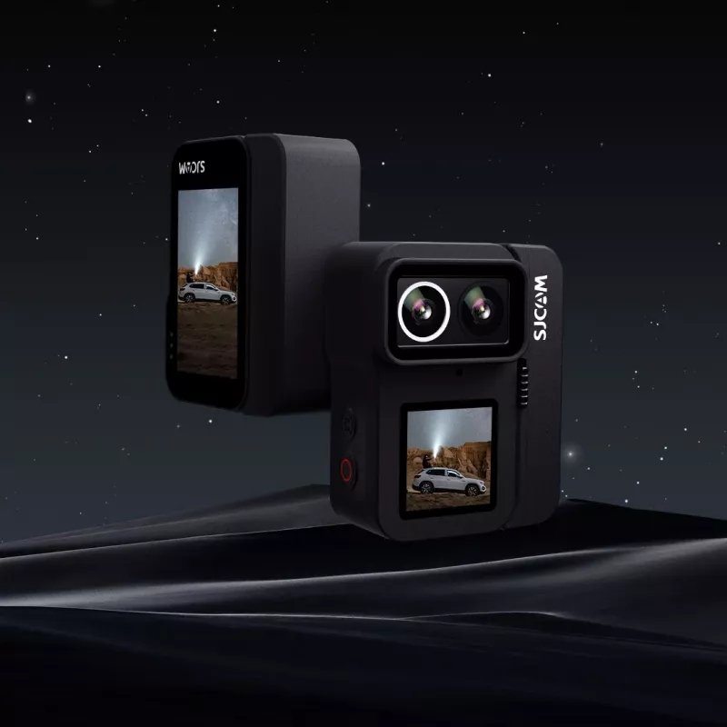 Action kamera SJCam SJ20 ar diviem objektīviem, 4K video, 20MP foto