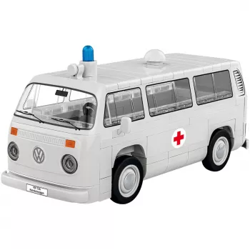 Cobi Modelēšanas komplekts Volkswagen T2b Ātrā palīdzība 1:35 mērogs pelēks