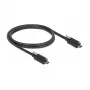 USB kabelis DeLOCK 83719 USB 3.2 Gen 2 1m USB C Melns