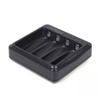 Lādētājs baterijām Gembird BC-USB-03 USB saderīgs AA AAA Melns