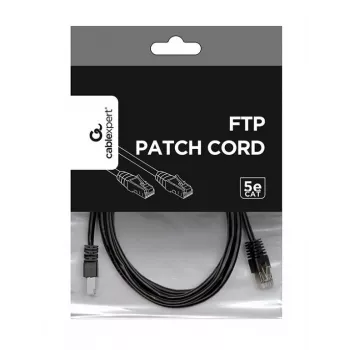 Kabelis Patch CAT5E Ftp 2M/PP22-2M/BK Gembird