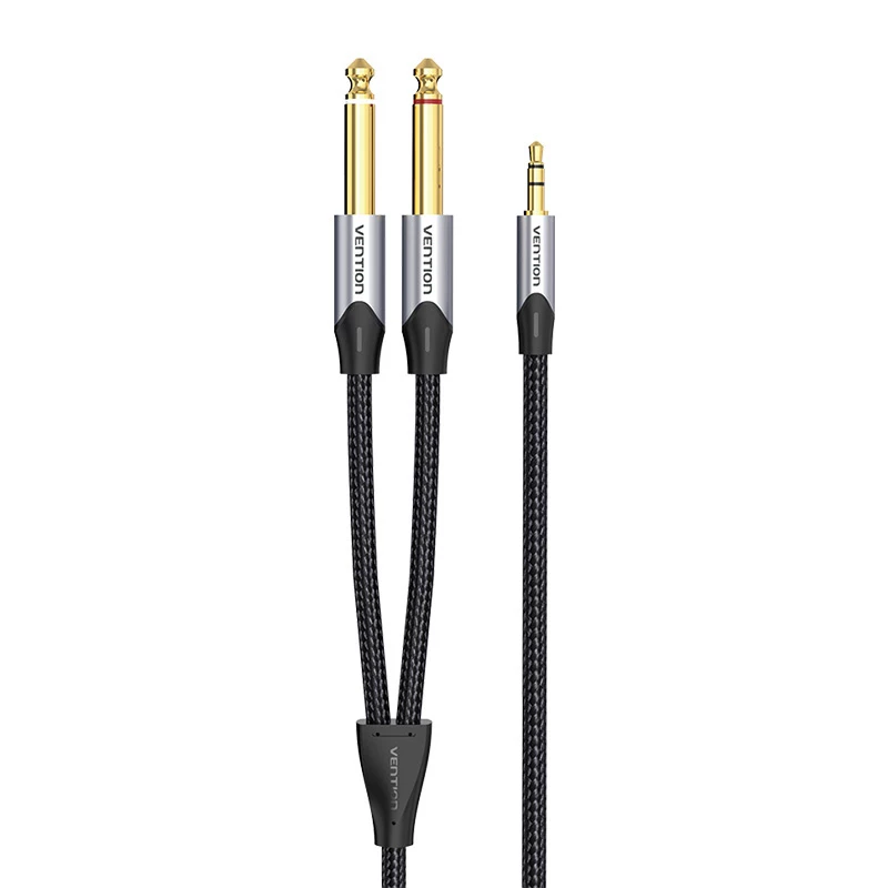 Audio kabelis Vention BARHK 3,5 mm ligzda uz 2× 6,35 mm ligzdu, 8 m
