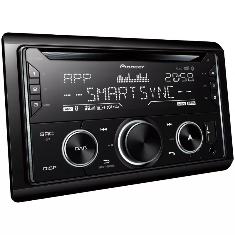 Auto radio Pioneer FH-S820DAB Melns 200 W Bluetooth