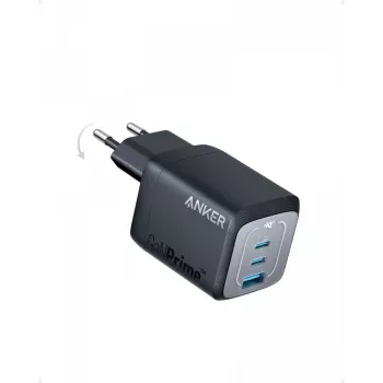 Iekštelpu USB ātrās uzlādes lādētājs Anker Prime A2669313 — 67 W, 1×USB-A, 2×USB-C, Melns