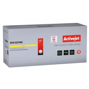 Activejet ATO-332YNX tonera kasetne (aizstāj OKI 46508709; Supreme; 3000 lpp; dzeltena)