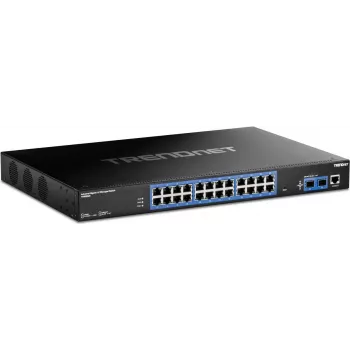 TRENDnet 26-PORTU INDUSTRIĀLAIS GIGABIT L2 PĀRVALDĀMAIS SLĒDZIS (TI-RG262i)
