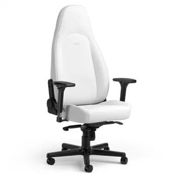 Biroja krēsls noblechairs NBL-ICN-PU-WED polsterēts sēdeklis polsterēta atzveltne balts