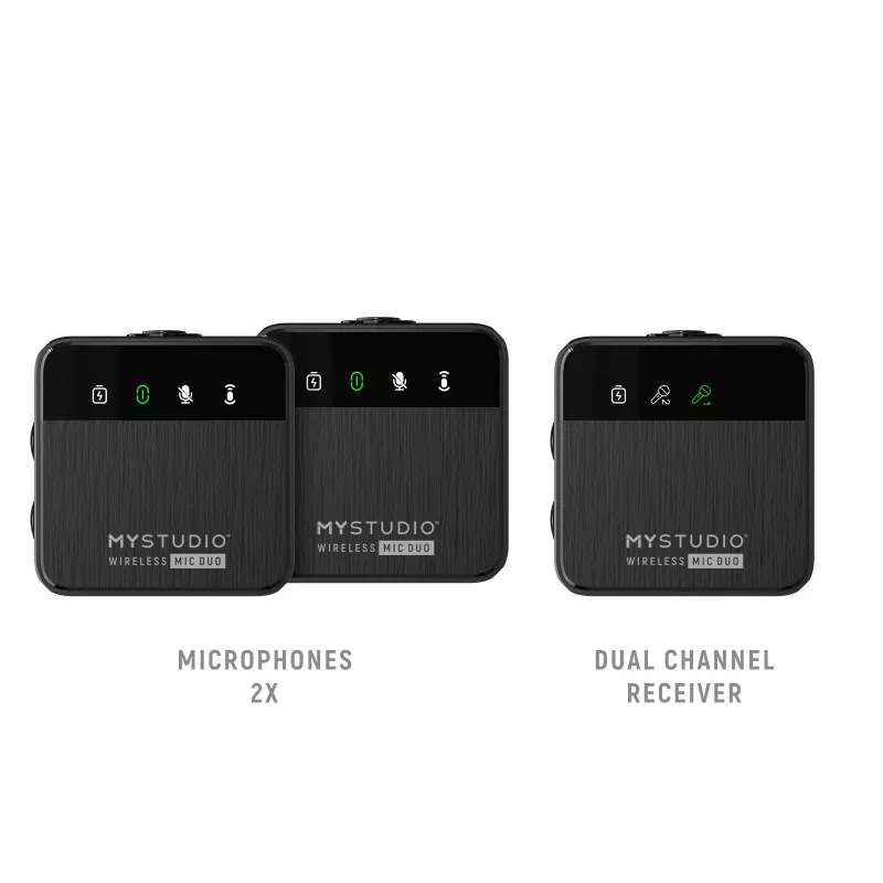Easypix MyStudio Wireless Mic Duo 62022 – Bezvadu mikrofonu komplekts