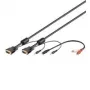 Wentronic SVGA audio kabelis - 3m - VGA (D-Sub) - VGA (D-Sub) - Melns - Audio 3.5 mm (93969)