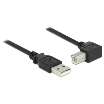 USB kabelis DeLOCK 0.5m USB 2.0-A USB 2.0-B Melns