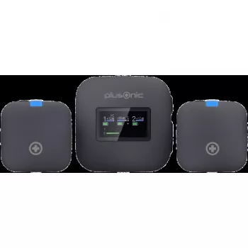Bezvadu mikrofona komplekts Plusonic PS-TDS8 ar USB‑C, Lightning un 3.5mm savienojumu