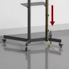 Maclean TV statīvs/ratiņi, kameras plaukts, uz riteņiem, 37-70 inch, max slodze 45kg/5kg plaukts, max. VESA 600x400, MC-113 B