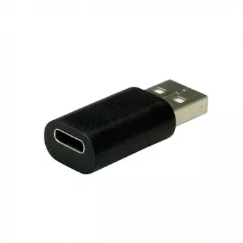 VALUE 12.99.2995 USB A–USB C adapteris melns