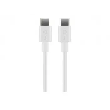 Goobay USB-C lādēšanas un sinhronizācijas kabelis, 2 m, balts