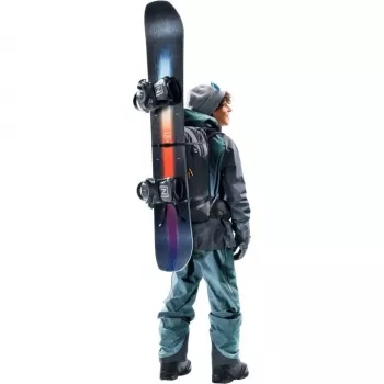 Mugursoma DEUTER Freerider Pro 34+ — tehniskā frīraida slēpošanas tūrisma mugursoma, 34 L, melna, ķiveres turētājs, gurnu josta