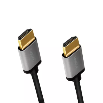 LogiLink CHA0101 HDMI AV kabelis melns-pelēks 2m HDMI uz HDMI spraudņiem
