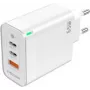 PEDEA Fast Charger “Triple” 65W GaN USB-C PD USB-A Balts - Barošanas bloks - USB Type C