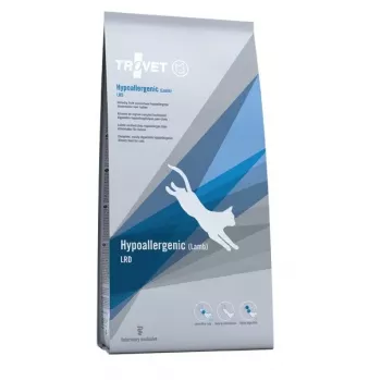 Sausā barība kaķiem TROVET LRD Hypoallergenic (Bagāta ar jēru) 2.5 kg — pieaugušiem kaķiem, 27% olbaltumvielas, 16% tauki, bez lipekļa un sojas