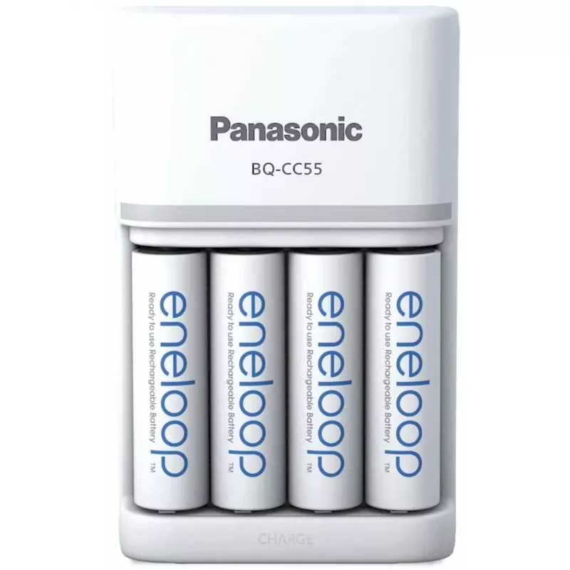 Lādētājs PANASONIC Eneloop Smartplus BQ-CC55 + 4x AA 2000 mAh (K-KJ55MCD40E)