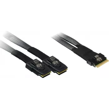 SAS kabelis Inter-Tech 88885641 Melns Augstas Kvalitātes Datu Pārraide