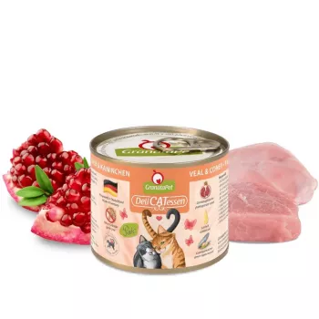 GRANATAPET DeliCATessen Teļa un truša slapjā barība kaķiem - 200g