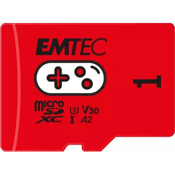 Emtec 1TB UHS-I U3 V30 A2 Gaming Rouge microSDXC atmiņas karte ECMSDM1TXCU3G