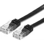 VALUE tīkla kabelis RJ-45 (vīr.) uz RJ-45 (vīr.) - 1,5 m - UTP - CAT 6 - plakans, liets - melns (21.99.0964)