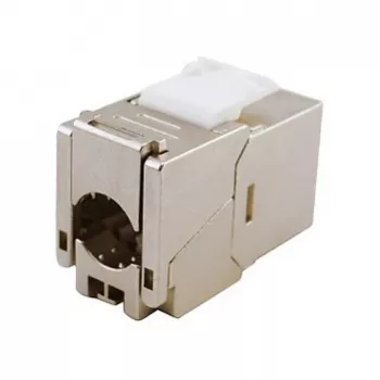 Vairogs Cat.6A Plāns Keystone Jack, EQUIP 767223, Bezriču, RJ-45, Plakans, Sudrabs, 8 gab.