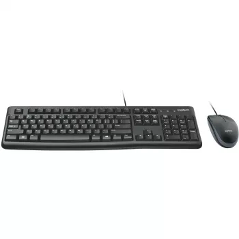 Logitech Desktop MK120, vadu, USB, QWERTZ, melns, pele iekļauta