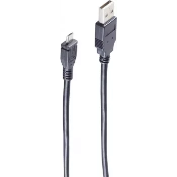 shiverpeaks ®-BASIC-S--USB-Micro kabelis, USB-A spraudnis uz USB-B MICRO spraudni, USB 2.0, varš, 1,8 m (BS14-11185)